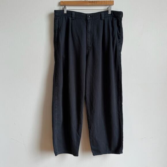 OZMA Field Pant Tencel Bull Denim in Ink Black - Picture 1 of 12